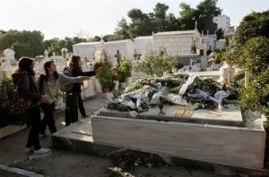 The grave of Alexandros Grigoropoulos.