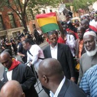 Protest in NYC Guinean's and supporters march in the streets of Manhattan following the September 28th killings.