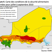 FEWS_proj_2010 FEWS net's projected food security situation (July-September 2010), Niger. We expect a normal harvest to come in in Niger.